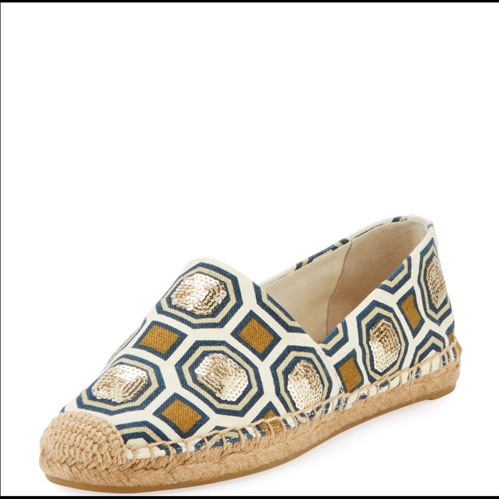 Tory Burch Cecily Sequin Embellished Espadrille